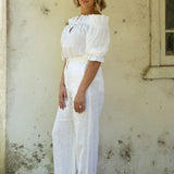 Ginny Linen Pants - White