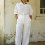 Ginny Linen Pants - White
