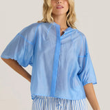 Wilder Seam Blouse - Cornflower