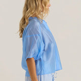 Wilder Seam Blouse - Cornflower