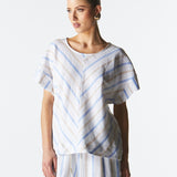 Poolside Boxy Top - Stripe