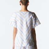 Poolside Boxy Top - Stripe