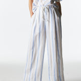 Poolside Wide Leg Pants - Stripe