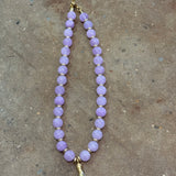 Beaded I Purple Necklace