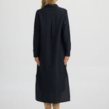 Castro Overshirt – Black Linen Cotton Blend
