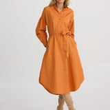 Patron Shirt Dress – Amber Linen Cotton Blend