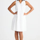Ravello Dress - White Linen Blend