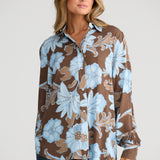 Flower Child Shirt Chocolate Ibiza