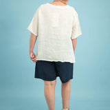 SoHo Linen Shorts | Navy