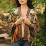 Secret Garden Pixie Duster Cropped Kimono w/ Swan