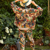 Stay Gold Pixie Duster Cropped Kimono w/ Rabbit, Bees