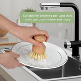 (Pre Order) Natural Fibre Pot Brush - scrub sustainably!
