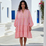Betty Pink Stripe Dress
