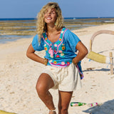 Sao Paulo Top Maui Aari Embroidery Blue (Pre Order)