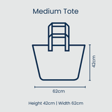 Medium Tote – Oxford Stripe