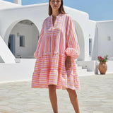 Betty Pink Stripe Dress