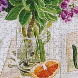 Cockatiels And Ruby Grapefruit 1000pc Puzzle