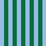 Green Blue Stripe Pocket Shopper