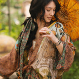 Secret Garden Pixie Duster Cropped Kimono w/ Swan