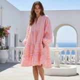 Betty Pink Stripe Dress