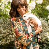Stay Gold Pixie Duster Cropped Kimono w/ Rabbit, Bees
