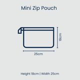 Mini Zip Pouch – Oxford Stripe