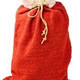 Red Boucle Santa Sack