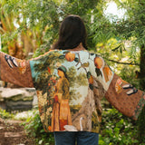 Secret Garden Pixie Duster Cropped Kimono w/ Swan