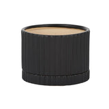 Black Ceramic Pot