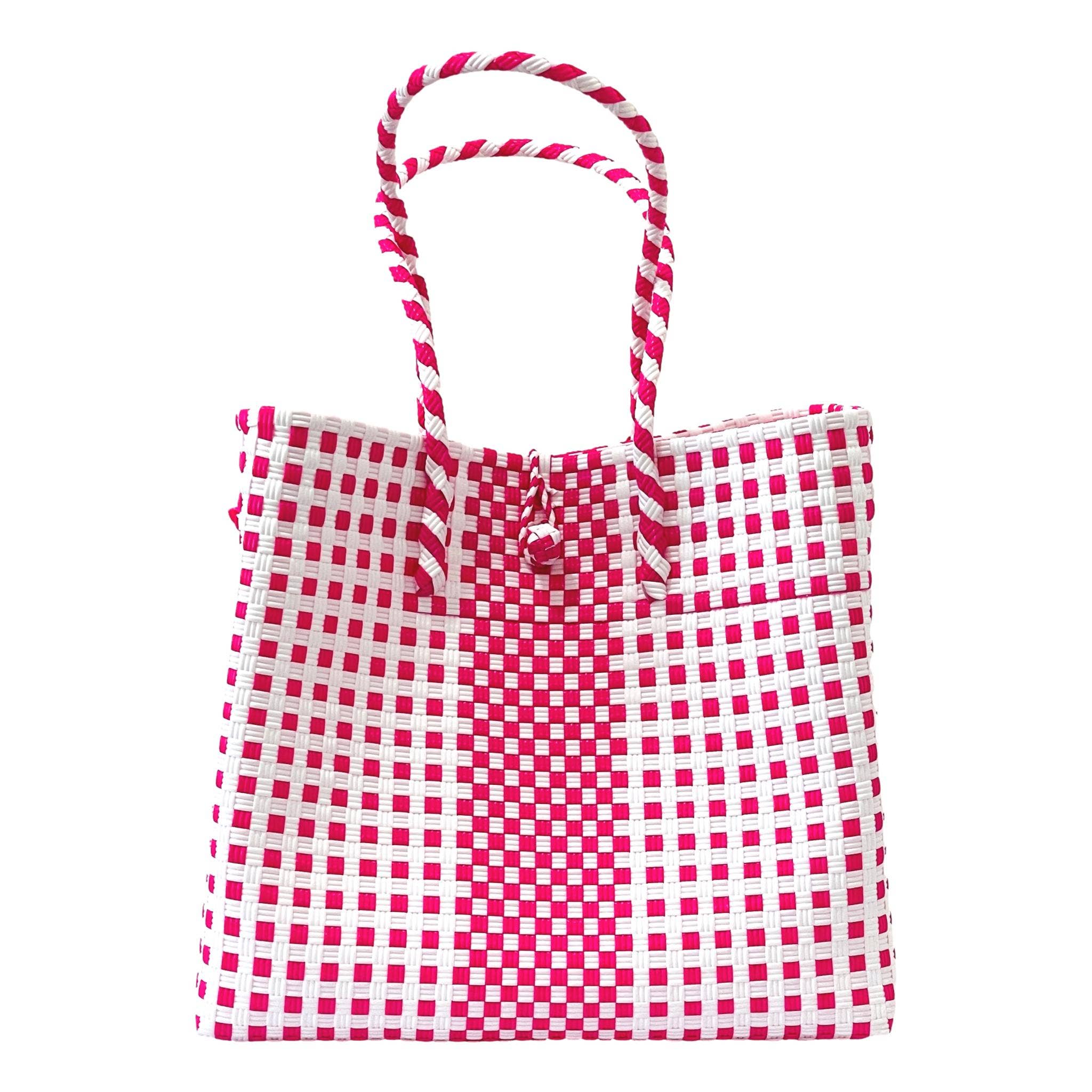 New XLarge Recycled Plastic Woven Tote Bag