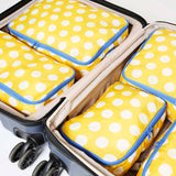 Packing Cube Set – Yellow Polka Dot