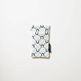 Double Glasses Case – Navy Horseshoe