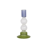 Dana Glass Candle Holder (blue/green)