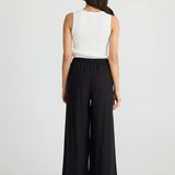 Lana Linen Pant - Black