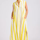The Sabine Dress - Sunrise Retro Stripe