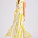 The Sabine Dress - Sunrise Retro Stripe