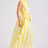 The Sabine Dress - Sunrise Retro Stripe